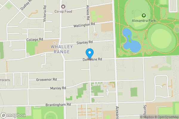 Map location for Demesne Road, Manchester, Greater Manchester, M16 8HJ
