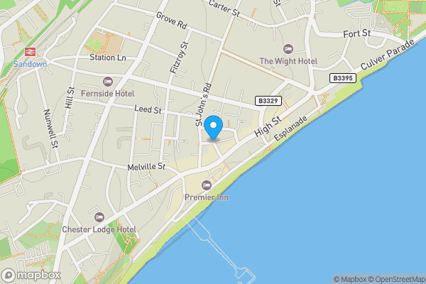 Map location for Wilkes Road, Sandown, Isle of Wight, PO36 8EX