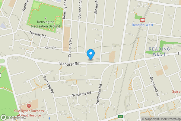 Map location for 74 Tilehurst Road, Reading, RG30 2LU