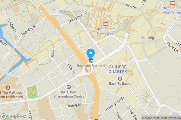 Map location for Apartment 2201 Beetham Tower, 10 Holloway Circus Queensway, Birmingham, B1 1BA