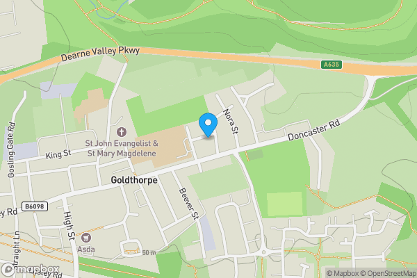 Map location for 130 Main Street Goldthorpe, Rotherham, South Yorkshire, S63 9JW