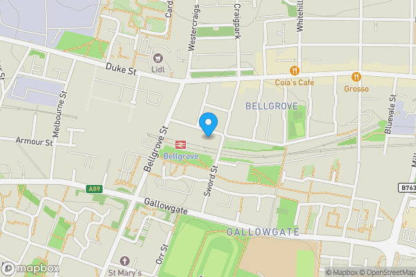 Map location for 0/1 60 Reidvale Street, Glasgow, Glasgow City G31 1SZ