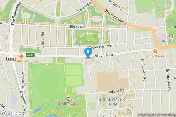 Map location for 281 Lordship Lane, London, N17 6AA
