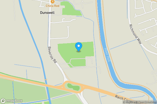 Map location for Dene Park Sports Club, Beverley Road, Dunswell, Hull, East Riding Of Yorkshire, HU6 0AA