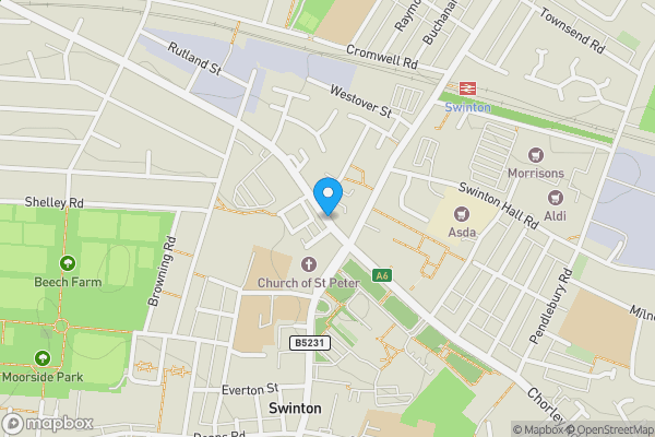 Map location for Chorley Road, Swinton, M27