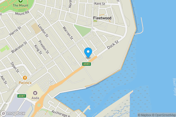 Map location for 7 Pennine View, Dock Street, Fleetwood, Lancashire FY7 6JN