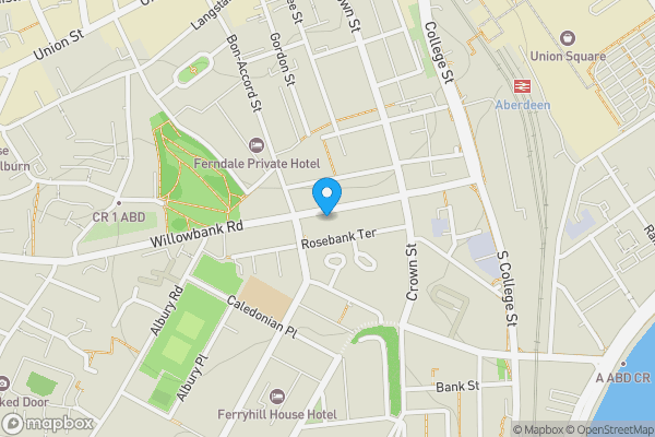 Map location for 47 Springbank Terrace, Aberdeen, AB11 6LR