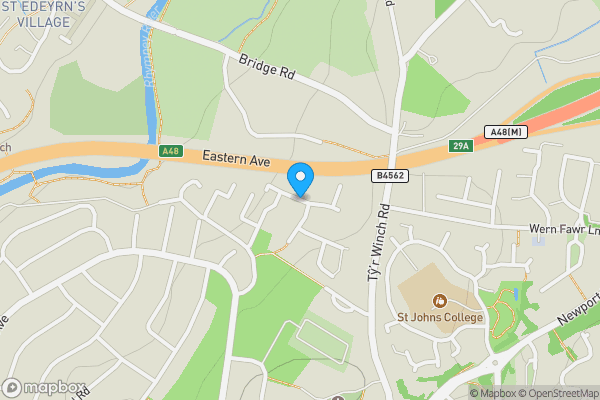 Map location for Blackbirds Way, CARDIFF, CF3