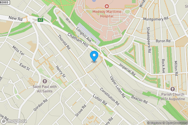 Map location for 24 Grange Hill, Chatham, Kent, ME5 7AH