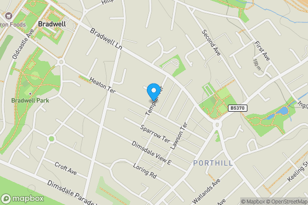 Map location for Templar Terrace, Newcastle