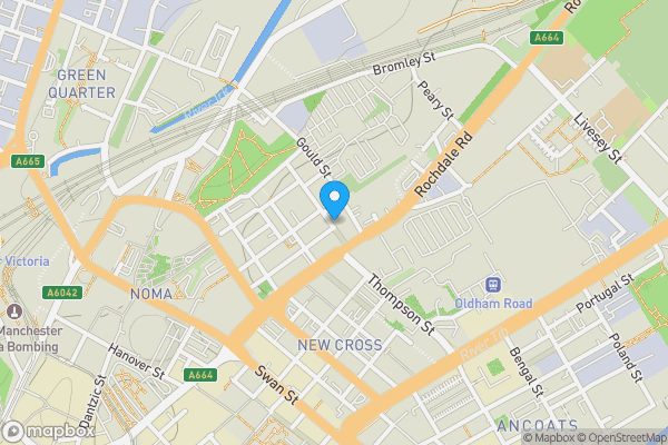 Map location for Apartment 307, 6 Ludgate Hill, Manchester, Lancashire, M4 4BW