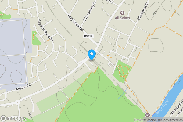 Map location for 12 Branston Greens, Burton Road, Burton-on-Trent, Staffordshire, DE14 3DH