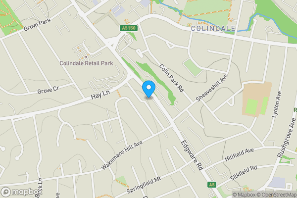 Map location for 275a Edgware Road, Colindale, London NW9 6NB