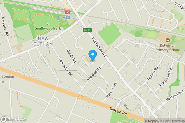 Map location for Garage 7 Craybury End, Eltham, SE9 3SL