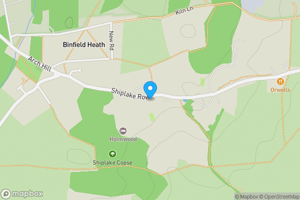 Map location for The Triangle, Binfield Heath, Henley-On-Thames, RG9 4DP