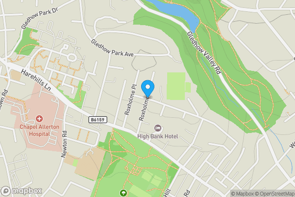 Map location for Bracken Edge Football Ground, Roxholme Road, Leeds, West Yorkshire, LS7 4JG