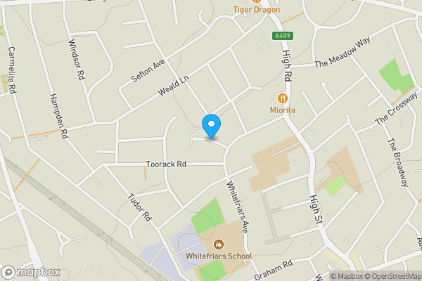 Map location for Land at Nicola Close, Harrow, Middlesex, HA3 5HZ