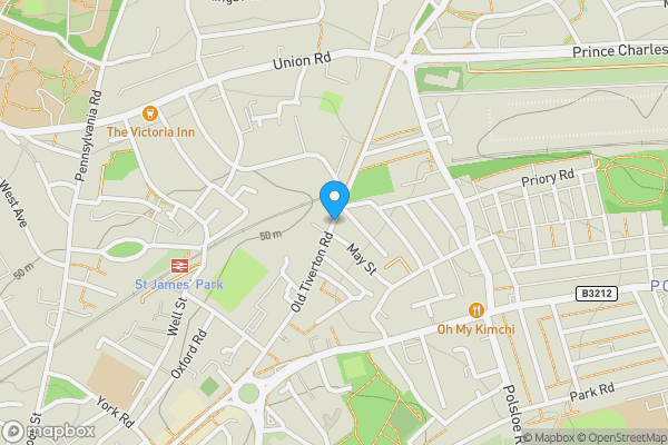 Map location for Old Tiverton Road, Exeter, Devon, EX4 6LG