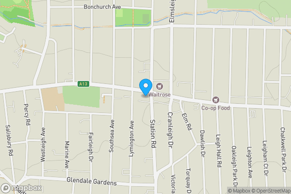 Map location for 1100 London Road, Leigh-on-Sea, Essex, SS9 2AJ