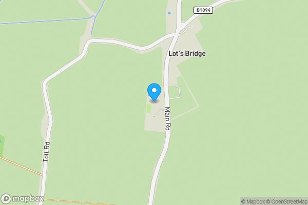 Map location for Eggshell Cottage on the Riverbank, Bridge Farm Lane, Ten Mile Bank, Downham Market, Norfolk, PE38 0HB