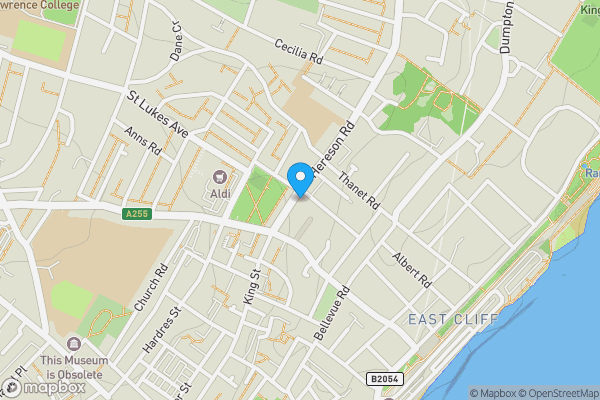 Map location for 37 Hereson Road, Ramsgate, Kent, CT11 7DP