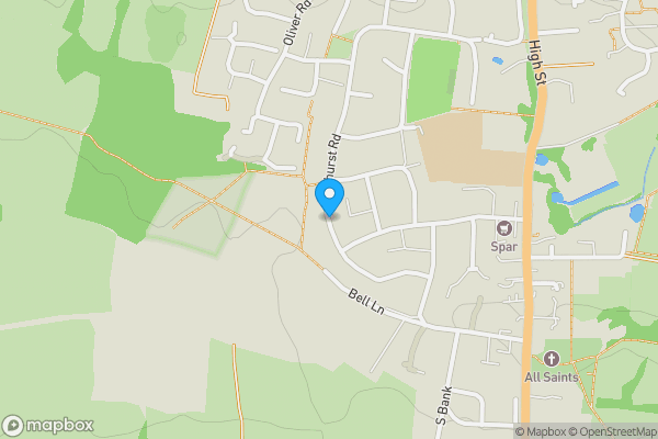 Map location for Land @ Bathurst Road, Tonbridge, Kent, TN12 0LQ