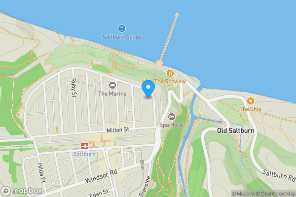 Map location for Flat 11, Alexandra House, 19 Marine Parade, Saltburn-By-The-Sea, North Yorkshire TS12 1EU