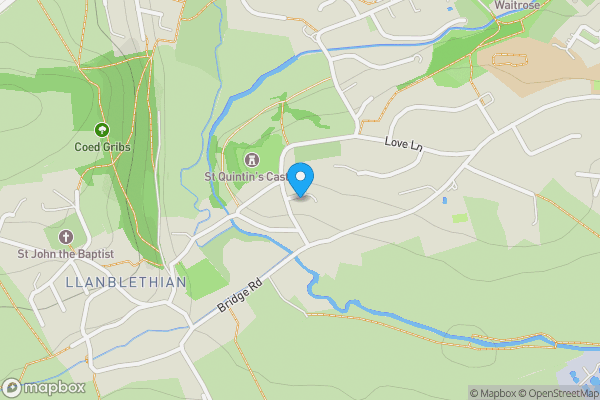 Map location for Llanblethian, Cowbridge, Cowbridge, CF71 7JB