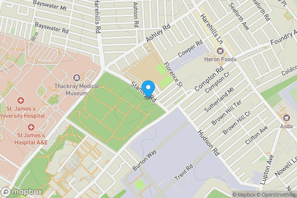 Map location for 19 Stanley Road, Leeds, West Yorkshire LS9 7BH