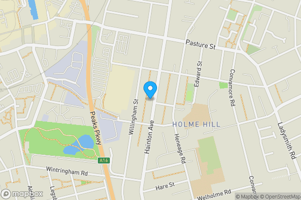 Map location for Flats 1 & 2, 132 Hainton Avenue, Grimsby, South Humberside, DN32 9LQ