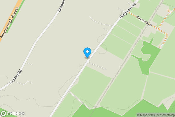 Map location for Appletree Cottage, Hargham Road, Attleborough, Norfolk NR17 1AZ