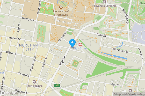 Map location for 1 Blackfriars Road, Flat 3-10 - 3FF, Merchant City, Glasgow, G1 1PZ