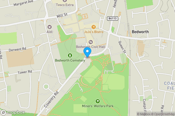 Map location for 4 and 4A, Coventry Road, Bedworth, Warwickshire CV12 8NN