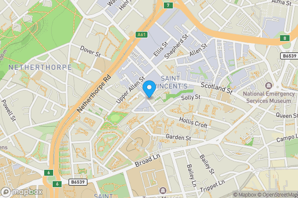 Map location for Aspect 3, Edward Street, Sheffield, South Yorkshire, S3 7GE