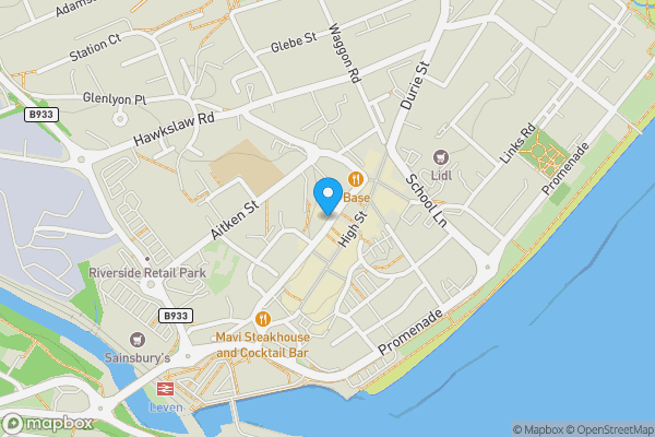 Map location for McPhails Pub, North Street, Leven, KY8 4LY