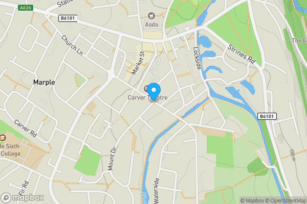 Map location for Church Lane, Marple, SK6