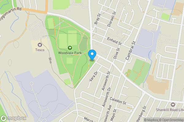 Map location for 19, Ainsworth Parade, Woodvale Road, Belfast, County Antrim, BT13 3FP