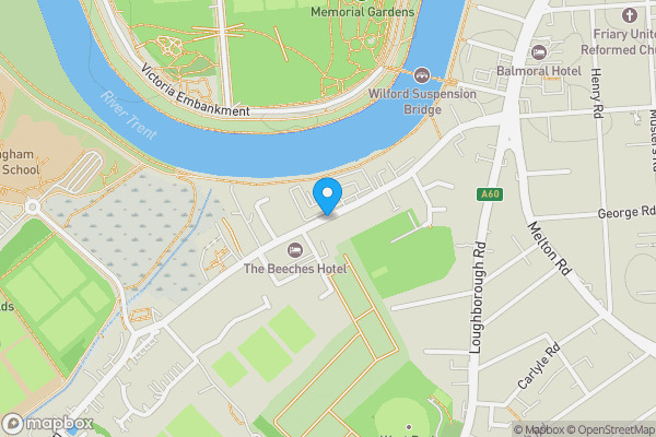 Map location for Wilford Lane, Nottingham, Nottinghamshire, NG2 7RB