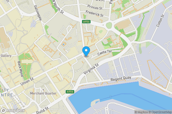 Map location for Flat F, 51 Castle Street, Aberdeen, Aberdeen City AB11 5BB