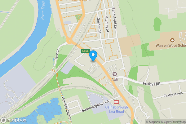 Map location for 4 Lea Place, Gainsborough, Lincolnshire, DN21 1BA