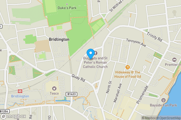Map location for Field House Surgery, Victoria Road, Bridlington, East Yorkshire, YO15 2AT