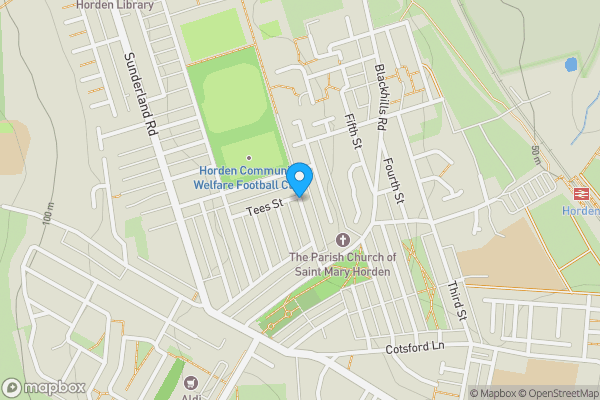 Map location for 13 Eighth Street, Horden SR8 4LY