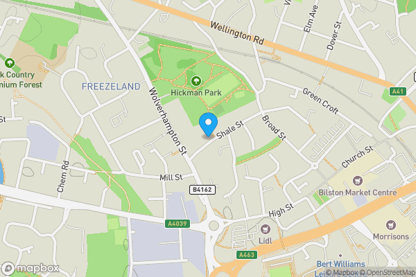 Map location for 49 Shale Street, Bilston, West Midlands, WV14 0HF