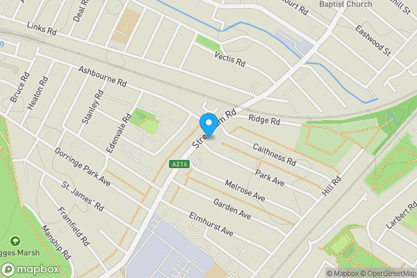 Map location for 205 Streatham Road, Mitcham, Surrey, CR4 2AJ