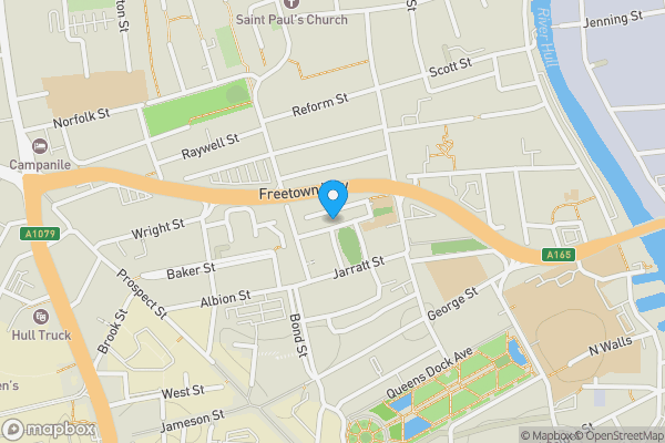 Map location for 13-14 John Street, Hull, East Riding Of Yorkshire, HU2 8DH