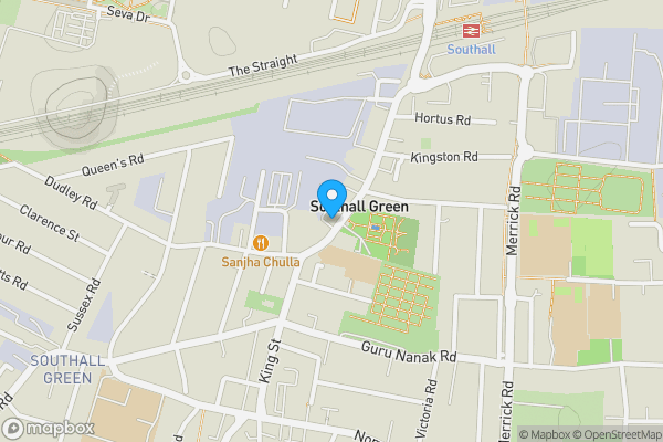 Map location for 96 The Green, Southall UB2 4BG