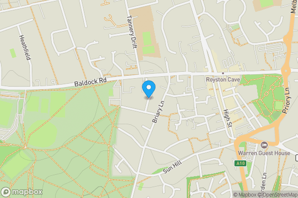 Map location for 8 Chilcourt, Royston, Hertfordshire, SG8 9DD