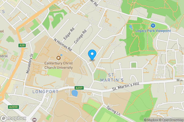 Map location for Pretoria Road, CANTERBURY, Kent, CT1 1QL