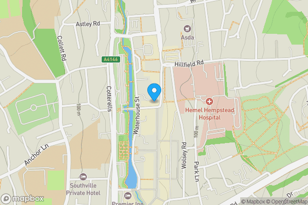 Map location for 4 Bridge Street, Hemel Hempstead, Hertfordshire, HP1 1EF