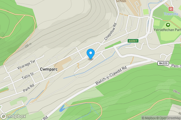 Map location for 28 Lower Terrace, Treorchy, Mid Glamorgan, CF42 6HP